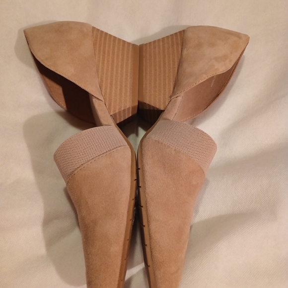 Eileen Fisher Suede Hilly Wedge D'Orsay Pumps - Picture 5 of 10